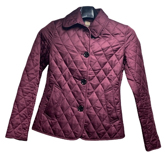 Burberry Jackets & Blazers - Burberry Brit quilted jacket size medium purple